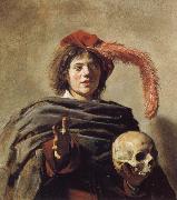 Frans Hals Young Man Holding a Skull Germany oil painting artist